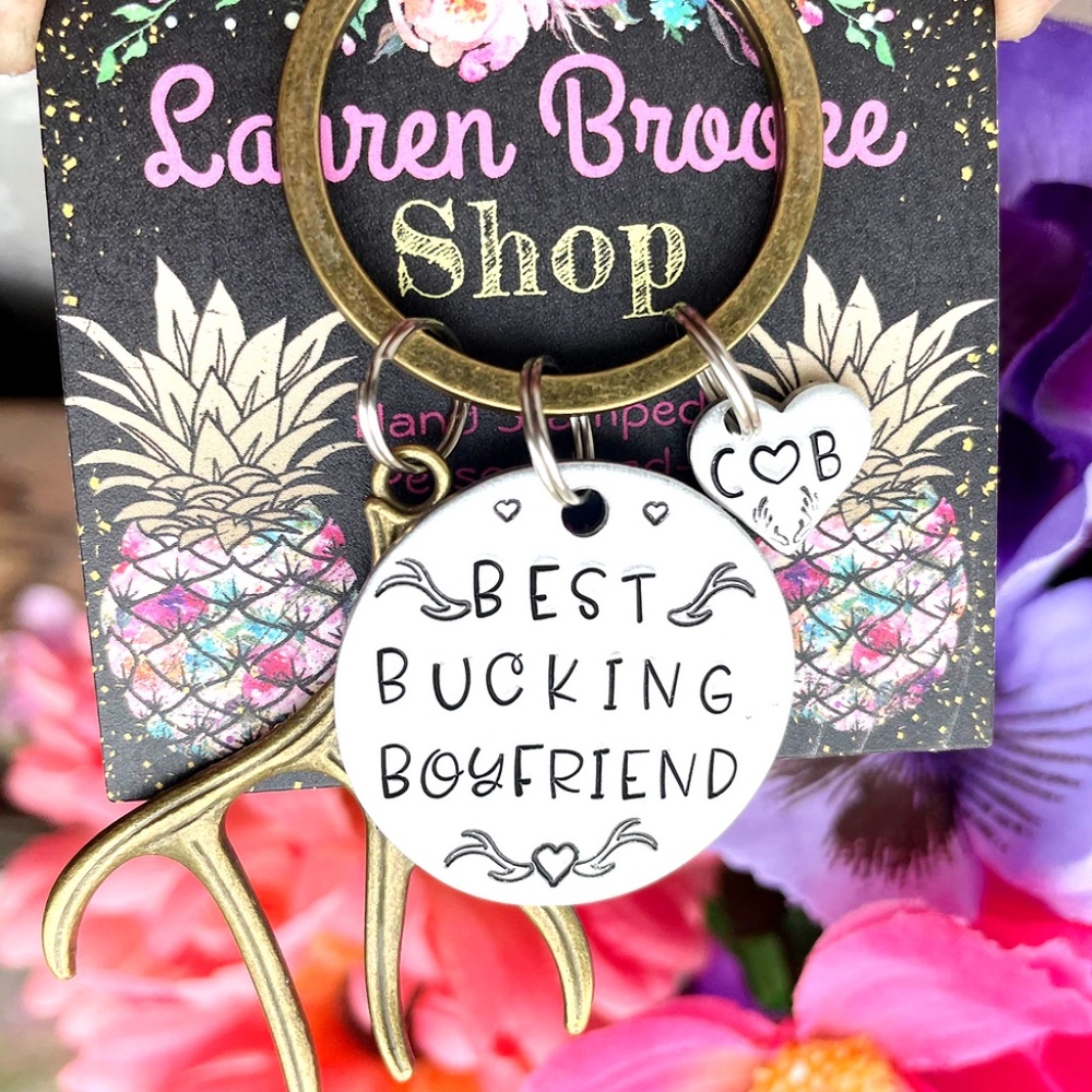 Best Bucking Boyfriend -  Funny Keychain - Funny Boyfriend Gift - Hunting Gift